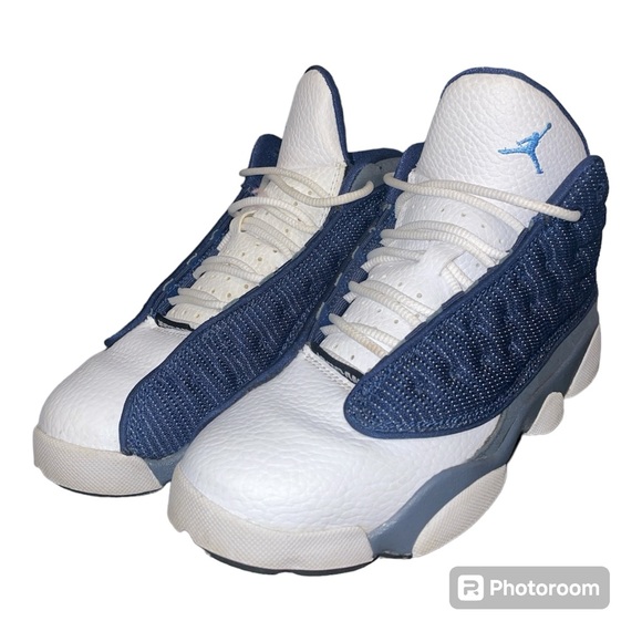 Air Jordan 13 Retro Flint Blue White Youth Size 3Y/Womens